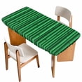 thumbnail image 1 of Retro Green Table Cloths for 5 Foot Rectangle Tables, Vintage Rustic Plants Trees Lines Pattern Patio Waterproof Elastic Fitted Tablecloths, Washable Rectangular Table Cover for Camping, 1 of 8