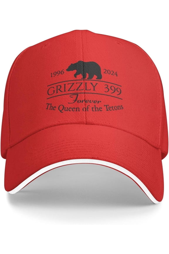 Retro Grizzly 399 Forever The Queen of The Tetons 1996-2024 Hat Windproof Baseball Caps