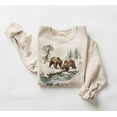 thumbnail image 1 of Retro Grizzly Bears Wilderness Scene Sweatshirt - Nineties 90s Vintage Brown Bear Outfit - Boho Unisex Crewneck Sweatshirt, 1 of 5