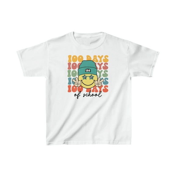 Retro Groovy 100 Days of School Kids Shirt