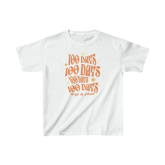 Retro Groovy 100 Days of School Kids Shirts