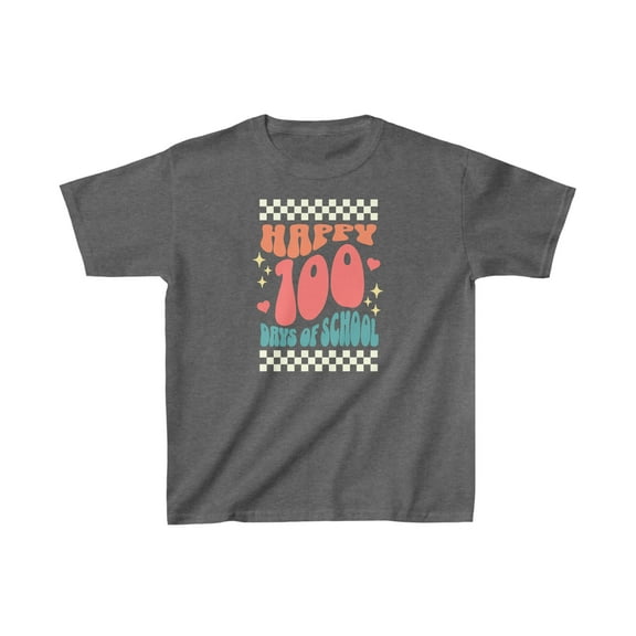 Retro Groovy Happy 100 Days of School Kids Shirt