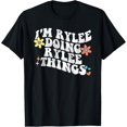 thumbnail image 1 of Retro Groovy Im RYLEE Doing RYLEE Things Funny Mother's Day T-Shirt, 1 of 4