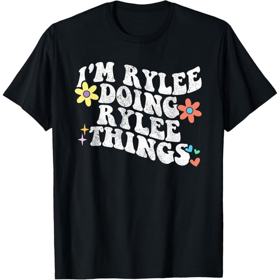 Retro Groovy Im RYLEE Doing RYLEE Things Funny Mother's Day T-Shirt