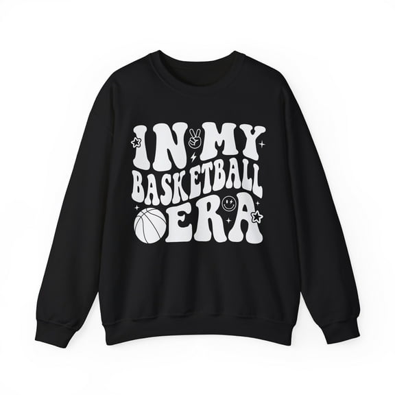 Retro Groovy In My Basketball Era Sweatshirt