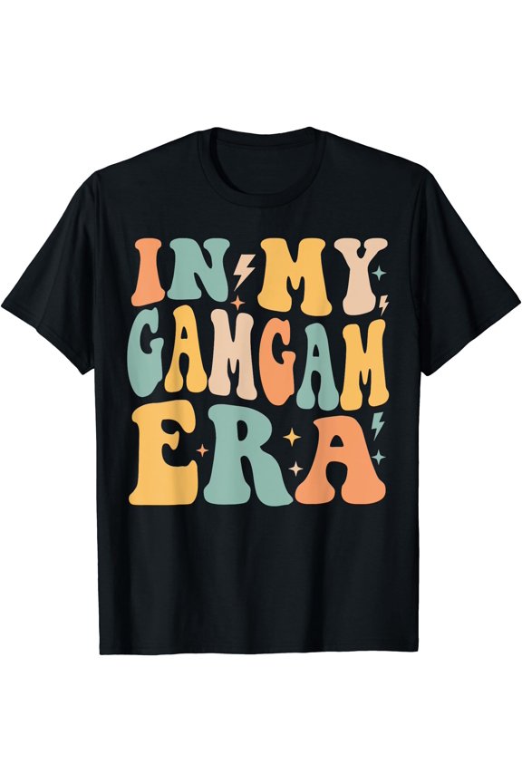 Retro Groovy In My Gamgam Era Mother's Day T-Shirt