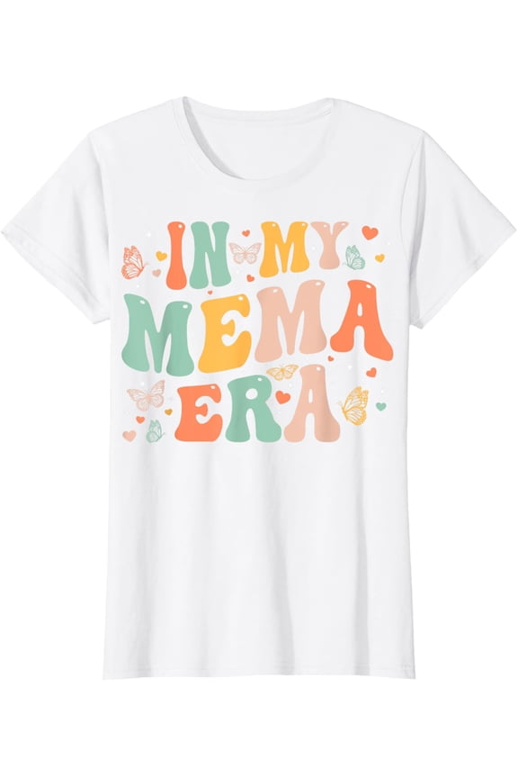Retro Groovy In My Mema Era Mother's Day Gifts Women T-Shirt