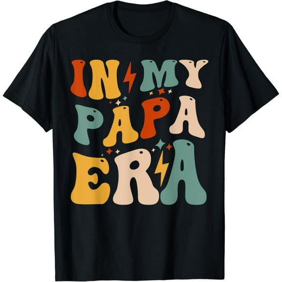 Retro Groovy In My Papa Era Funny Father'S Day For T-Shirt Unisex S-5XL Hot Trending Shirt, Vintage Birthday Gift