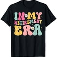 thumbnail image 1 of Retro Groovy In My Retirement Era Funny Retired 2025 Womens T-Shirt Tee, 1 of 4
