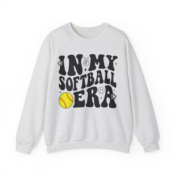 Retro Groovy In My Softball Era Sweatshirt
