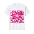 thumbnail image 1 of Retro Groovy LOVE Vibes Valentines Day Heart Eyes Happy Face T-Shirt, 1 of 5