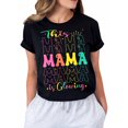 thumbnail image 1 of Retro Groovy This Mom is Glowing Mommy Graphic T-Shirt for Women, Casual Short Sleeve Crew Neck Tee, 1 of 7