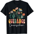 thumbnail image 1 of Retro Groovy floral Guidance Counselor Wildflower Tees For T-Shirt, 1 of 4