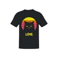 thumbnail image 1 of Retro Grumpy Cat Love Sunset Men's T-shirt, 1 of 3
