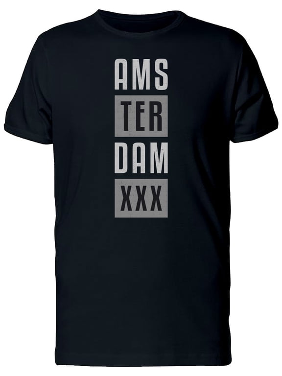 Retro Grunge Amsterdam T-Shirt Men -Image by Shutterstock, Male Small