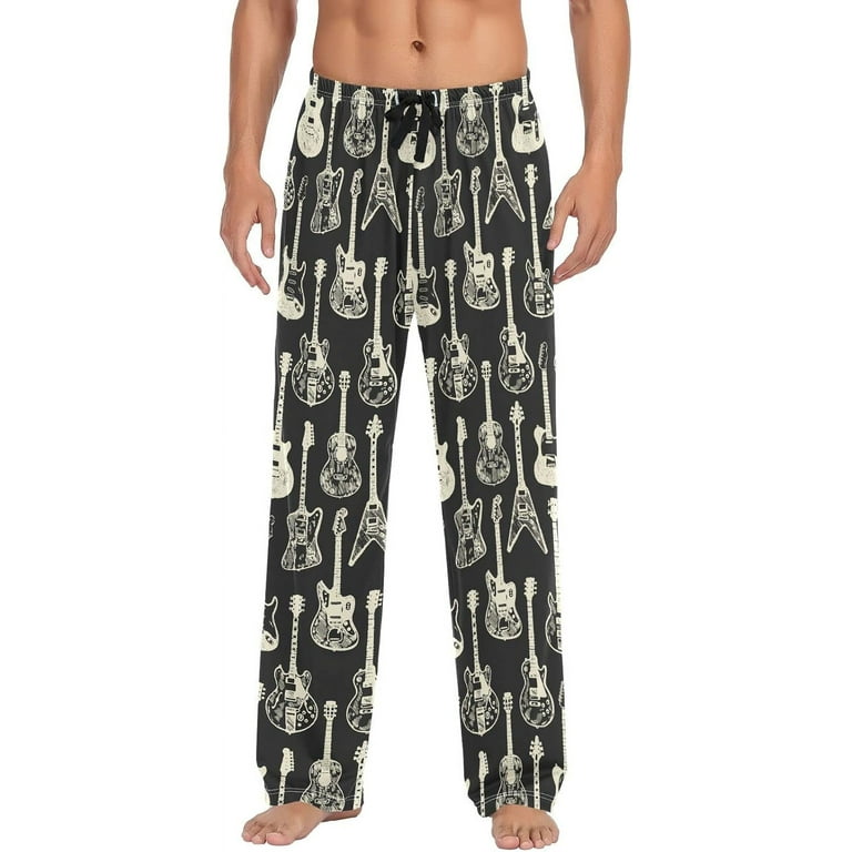 Mens guitar pajama pants hotsell