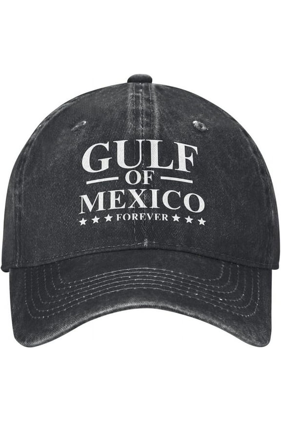 Retro Gulf Of Mexico Baseball Cap, 2025 Hat Fashion Design For Men And Women, Adjustable Dad Hat Gift