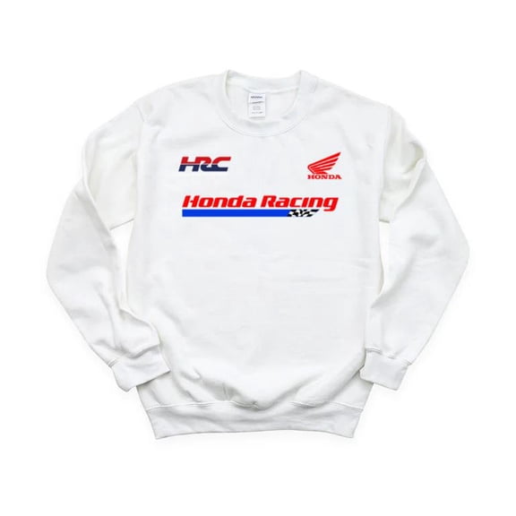 Retro HRC Honda Racing Sports Graphic Motorcycle Motocross Motorsport Fan Sweatshirt, for men & women, up to size 5XL