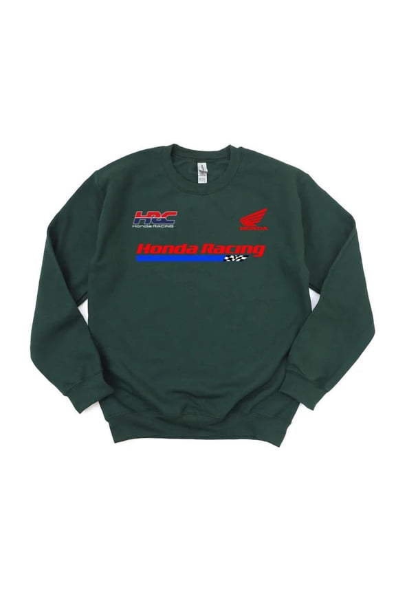 Retro HRC Honda Racing Sports Graphic Motorcycle Motocross Motorsport Fan Sweatshirt, for men & women, up to size 5XL