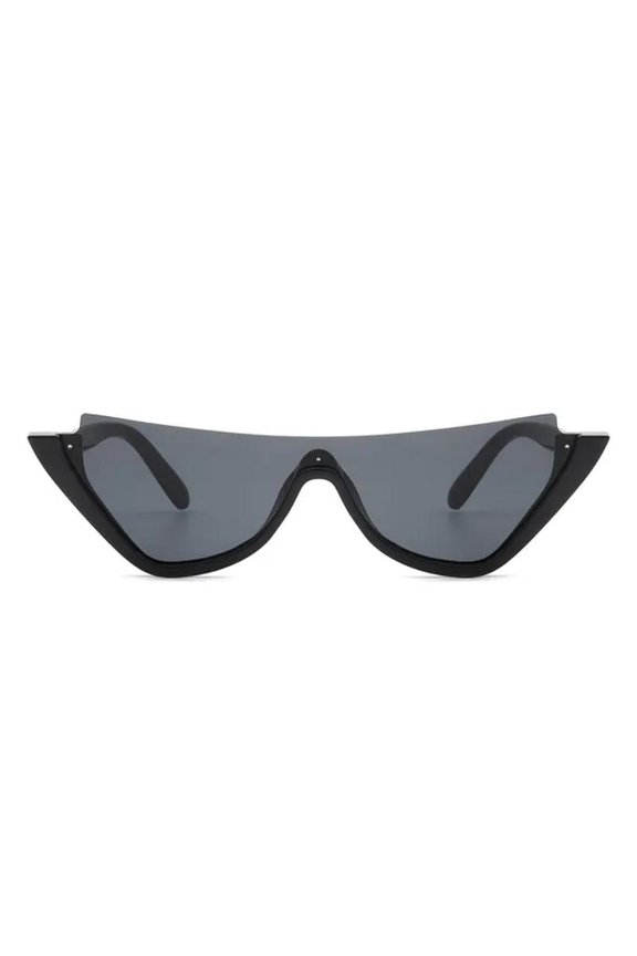 Retro Half Frame Cat Eye Sunglasses