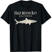 Retro Half Moon Bay CA Shark T-Shirt