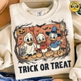 thumbnail image 1 of Retro Halloween Cartoon Little Duck Character Sweatshirt, Trick Or Treat Sweatshirt, Trendy Horror Halloween Sweatshirt, Halloween Spooky Friends Movies Sweatshirt, 1 of 5