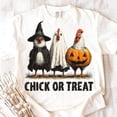thumbnail image 1 of Retro Halloween Chicken Shirt, Chick or Treat Tee, Funny Spooky Chicken Shirt, Trendy Pumpkin Fall Shirt, Cute Halloween Spooky Season Shirt, 1 of 5