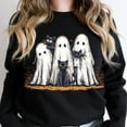 thumbnail image 1 of Retro Halloween Ghost And Cat Sweatshirt, Spooky Ghost Sweatshirt, Preppy Floral Halloween Sweatshirt, Boo Halloween Sweatshirt, Funny Halloween Sweatshirt, Black Cat Sweatshirt, 1 of 5