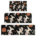 thumbnail image 1 of Retro Halloween Ghost Pattern Kitchen Rugs Sets Of 3,Kitchen Runner Rugs Non Skid Washable,Decorative Kitchen Floor Mats for Kitchen,Sink,Laundry,17"x30"+ 17"x47" + 17"x59", 1 of 6