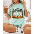 thumbnail image 1 of Retro Halloween Ghosts T Shirt | Vintage Hanging With My Boos TShirt | Funny Cute Halloween Shirt | Spooky Season Shirt, 1 of 5