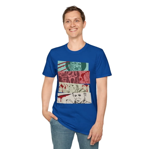 Retro Halloween, Gildan Unisex Softstyle T-Shirt, Horror Graphic Tee, S-3XL