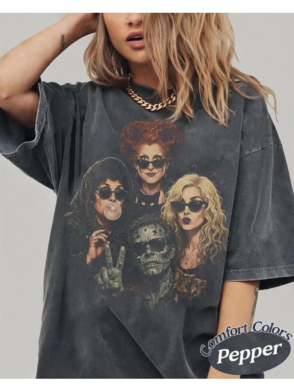 Retro Halloween Hocus Pocus Portrait Selfie Shirt, Hocus Pocus Sanderson Sisters Witches Halloween Tee, Billy Butcherson Tee