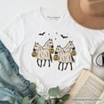 thumbnail image 1 of Retro Halloween Horse Ghosts T-Shirt, Cute Western Tee with Spooky Vibes, 1 of 5