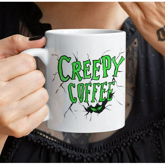Retro Halloween Mug, Creepy Coffee Mug, Ghost Cup, Pumpkin Mug, Happy Halloween Ghost Coffee Mug, Thanksgiving Gift Halloween Mugs Fall Gifts Hallowen Pumpkins Mugs