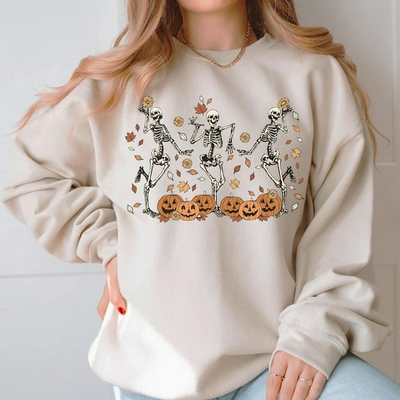 Retro Halloween Shirt, Halloween Sweatshirt, Dancing Halloween sweatshirt Spooky Season Fall tee Pumpkin Black Cat Shirt, Halloween Gift Shirt