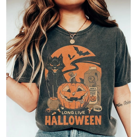 Retro Halloween Shirt, Long Live Halloween, Vintage Halloween Shirt, Retro Halloween, Fall Apparel,Spooky Season Pumpkin Shirt