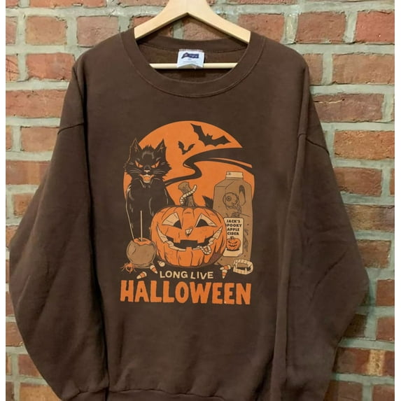 Retro Halloween Shirt, Long Live Halloween, Vintage Halloween Sweatshirt, Retro Halloween, Fall Apparel,Spooky Season Pumpkin Shirt