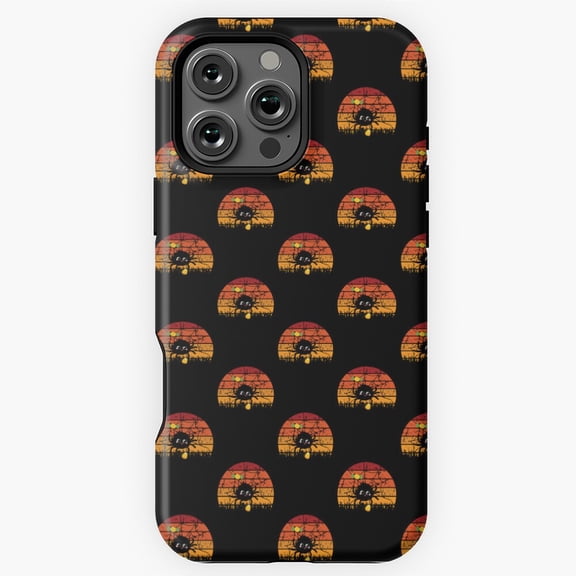 Retro Halloween Spider Phone Case for iPhone 16 15 14 13 12 11 Pro Max M5913022