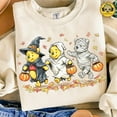 thumbnail image 1 of Retro Halloween Spooky Bear Sweatshirt, Cartoon Halloween Sweatshirt, Spooky Ghost Bear And Friends Sweatshirt, Trendy Cartoon Witch Honey Bear Halloween Sweatshirt, 1 of 5