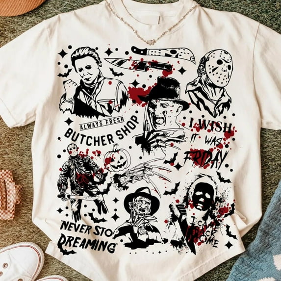 Retro Halloween TShirt, Horror Movie TShirt, Horror Halloween TShirt, Scary Movie TShirt, Horror TShirt, Halloween Graphic For Shirts