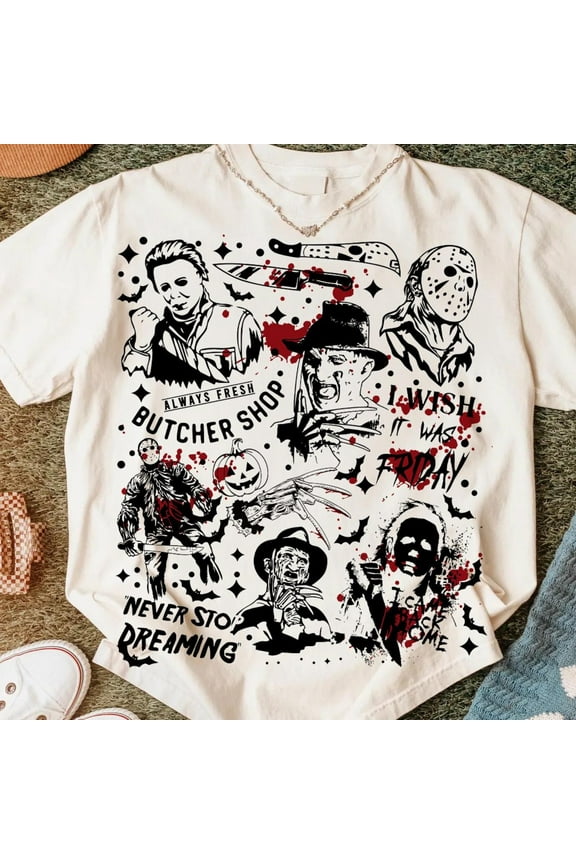 Retro Halloween TShirt, Horror Movie TShirt, Horror Halloween TShirt, Scary Movie TShirt, Horror TShirt, Halloween Graphic For Shirts