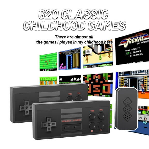 Retro Handheld, Classic Mini Video Controllers Built-in with 620 Plays Dual Players Mode Machines with 2 Controllers Handheld for Kids & Adults