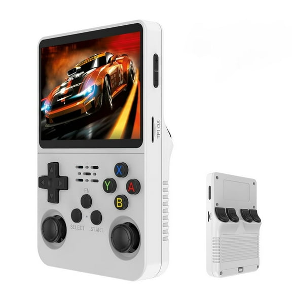 Retro Handheld Game with Dual OS Android 11 and Linux,RG353V with 64G TF Card Pre-installed 4452 Games Supports 5G WiFi 4.2 Bluetooth Online Fighting,Streaming and