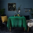 thumbnail image 1 of Retro Handmade Crochet Tablecloth Cotton Knit Hollow Coffee Tables Cover Cloth Background Decoration Cloths 1 piece (A,85x85cm), 1 of 6