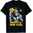 thumbnail image 1 of Retro Happy New Year 2026 Bigfoot Lovers New Years Eve Party Graphic Tee T-Shirt for Men Women, 1 of 4