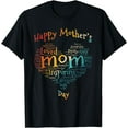 thumbnail image 1 of Retro Happy mother's day Mom Love Heart Design Mothers Day T-Shirt, 1 of 4