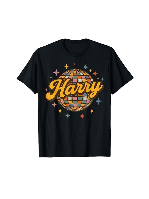 Retro Harry Name Graphic T-shirt