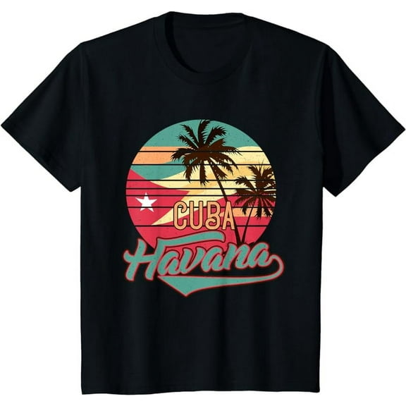 Retro Havana Cuba Tee Vintage Caribbean Cuba Remembrance Tee T-Shirt