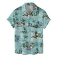 thumbnail image 1 of Retro Hawaii Beach Alien Hawaiian Shirt For Men Aliens Summer Vacation Mens Hawaiian Shirts Short Sleeve Button Down Shirt, 1 of 7