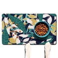 thumbnail image 1 of Retro Hawaiian Dog Food Mat Featuring Tropical Leaf and Colorful Exotic Floral Patterns – Durable, Waterproof Pet Feeding Mat for Summer and Beach Lovers, 1 of 1